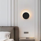 More modern minimalist iron circle ring 1-light wall lights lamp for bedroom