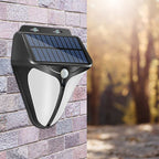 Solar Intelligent Triangle Outdoor Waterproof Body Sensor Patio LED Wall Light
