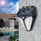 Solar Intelligent Triangle Outdoor Waterproof Body Sensor Patio LED Wall Light