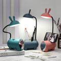 Cartoon Kreativ Rabbit LED Touch USB Pen Holder Desk Lamp