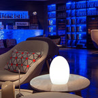 RGB ABS egg-shaped LED Decorative Table Lamp