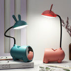 Cartoon Kreativ Rabbit LED Touch USB Pen Holder Desk Lamp