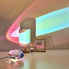 Creative Crystal Projection Angel Eyes LED Table Lamp