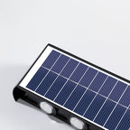 Modern simplicity solar waterproof rectangular ABS PMMA LED wall light lamp for outdoor terrace