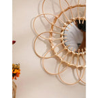 Madigas | Handmade Rattan Decorative Wall Mirror
