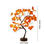 Contemporary Creative Christmas Art Plastic Maple Leaf Tree Lights LED Decorative Table Lamp For Bedroom