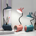 Cartoon Kreativ Rabbit LED Touch USB Pen Holder Desk Lamp
