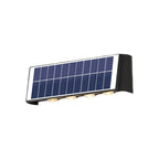 Modern simplicity solar waterproof rectangular ABS PMMA LED wall light lamp for outdoor terrace