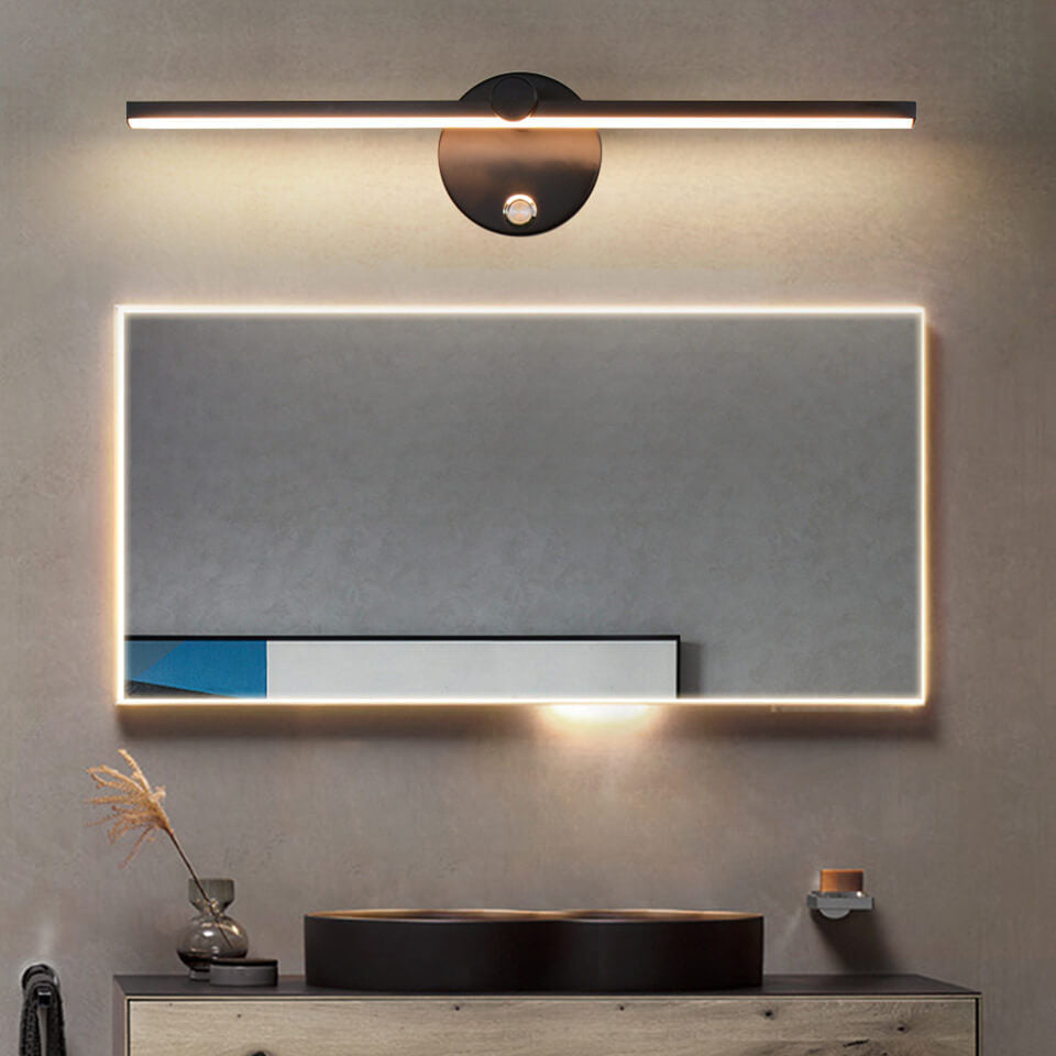 Nordic Minimalist Aluminium Long Bar Switch LED Mirror Wall Light Lamp | Madigas