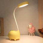 Rechargeable LED desk lamp with cartoon dinosaur eye care