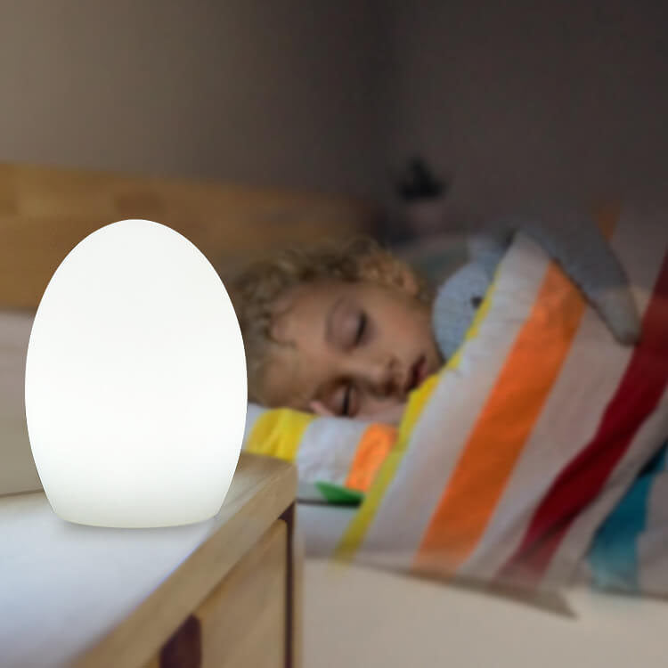 RGB ABS egg-shaped LED Decorative Table Lamp