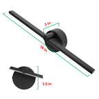 Nordic Minimalist Aluminium Long Bar Switch LED Mirror Wall Light Lamp | Madigas