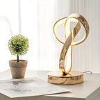 Lamp - Luxurious golden Möbius ring desk reading lamp