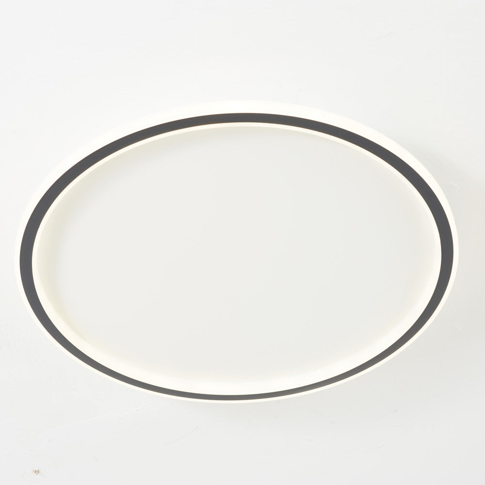 LunaNova - Modern LED ceiling light metal/acrylic for living and bedrooms, Madigas black/white design