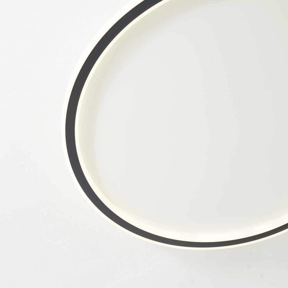 LunaNova - Modern LED ceiling light metal/acrylic for living and bedrooms, Madigas black/white design
