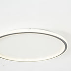LunaNova - Modern LED ceiling light metal/acrylic for living and bedrooms, Madigas black/white design