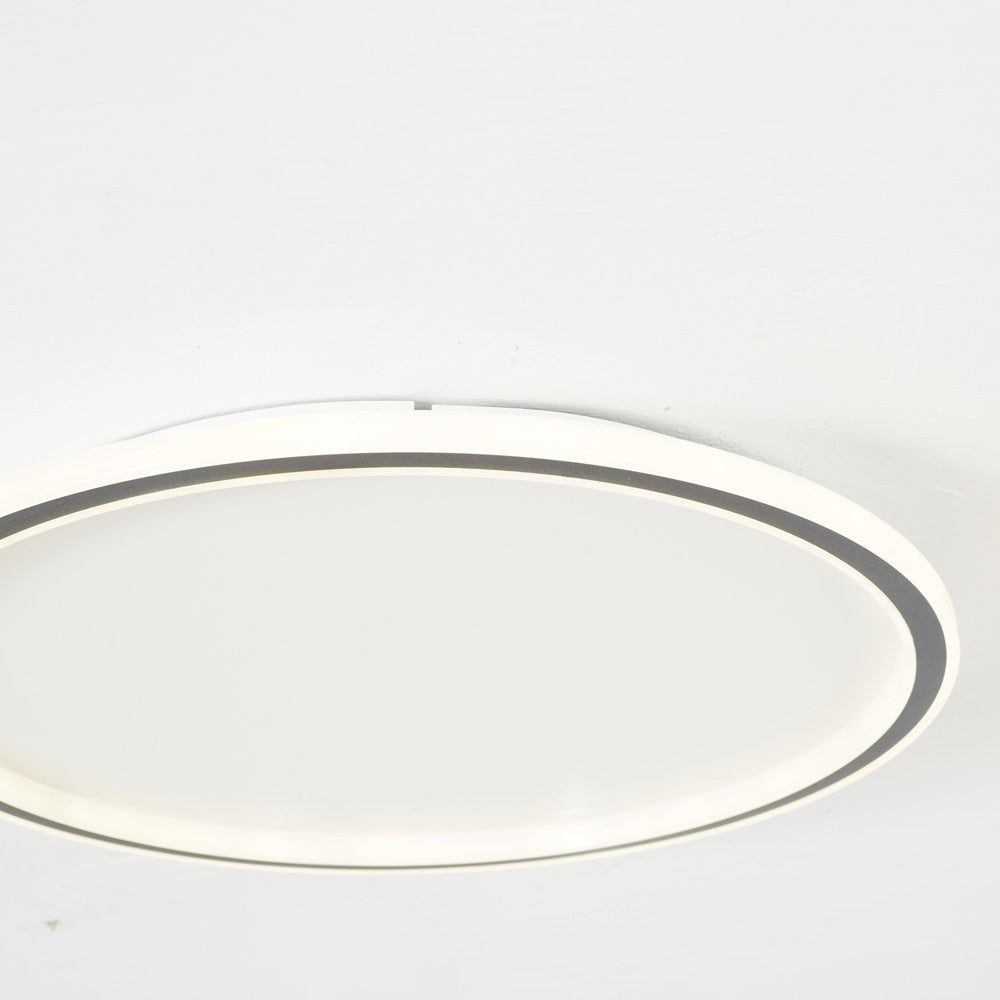 LunaNova - Modern LED ceiling light metal/acrylic for living and bedrooms, Madigas black/white design