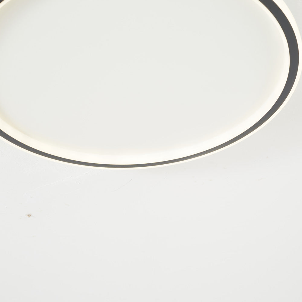 LunaNova - Modern LED ceiling light metal/acrylic for living and bedrooms, Madigas black/white design