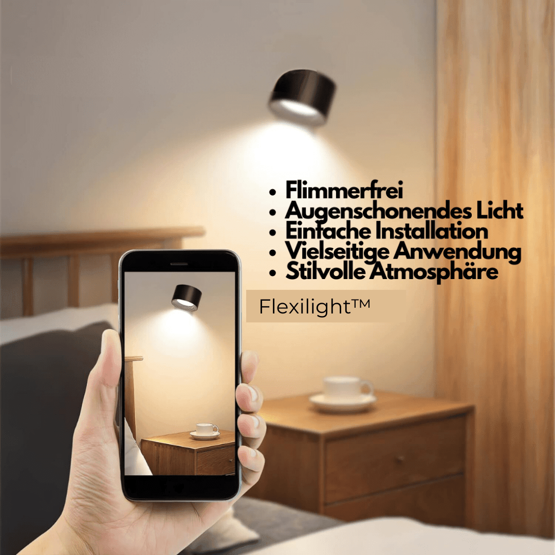 360° cordless rechargeable wall lamp | Versatile LED lighting solution