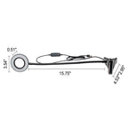 Creative simple USB pants button LED reading clip desk lamp