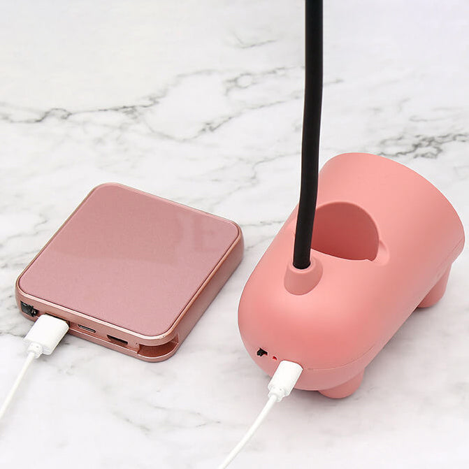 Cartoon Kreativ Rabbit LED Touch USB Pen Holder Desk Lamp