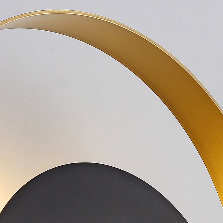 More modern minimalist iron circle ring 1-light wall lights lamp for bedroom