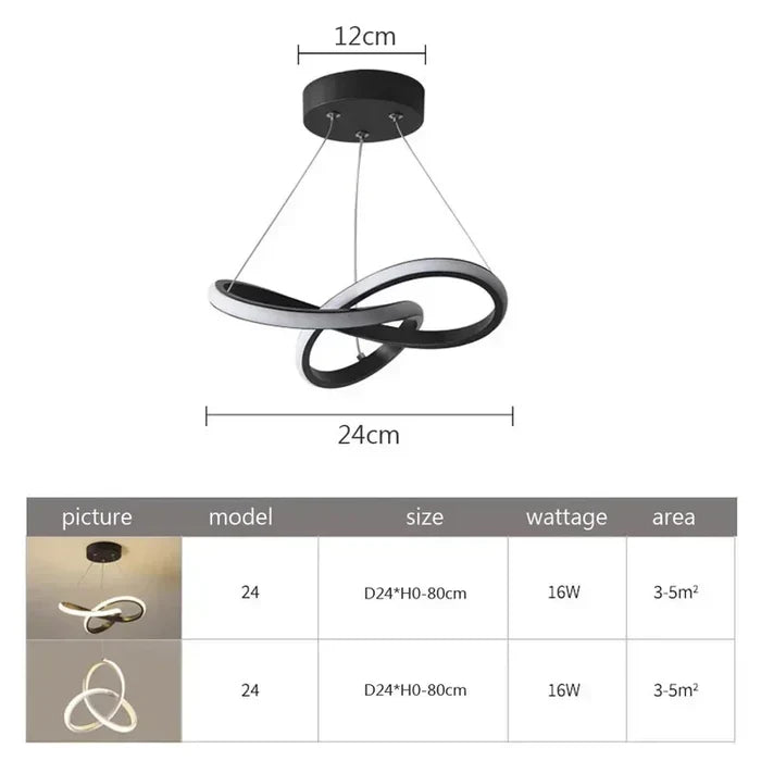 Modern LED ceiling lamp - WaveGlow