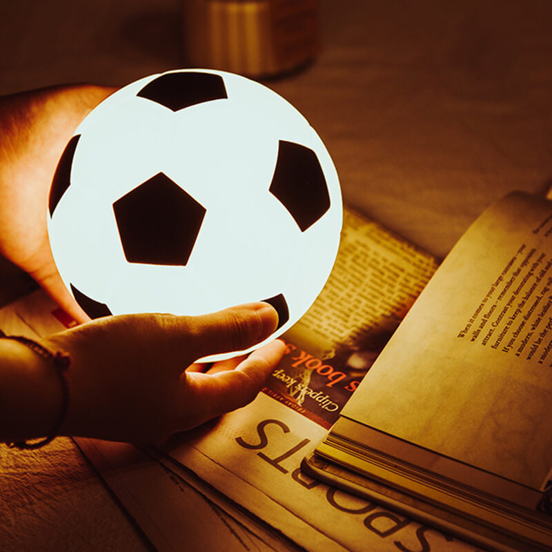 Creative Soccer Silicone LED Night Table Lamp with USB Charging