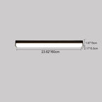 More modern minimalist long rectangular aluminum PC LED recessed ceiling light for outdoor patio