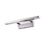 Madigas | Rectangular Interior Mirror Light Stainless Steel 16"/19.5" W LED Modern Wall-Mounted Light in Chrome, Warm/White Lighting