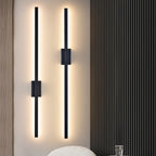 Industrial Minimalist Long LED Iron Wall Lamps for Contemporary Living Room Decoration and Stylish Lighting