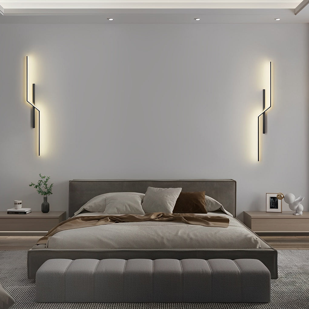 Lines Kreativ LED Modern Minimalist Wall Lamp Decorative Wall Lights Lighting