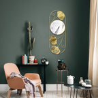 Madigas | Elegant Metal Ginkgo Leaf Wall Mirror