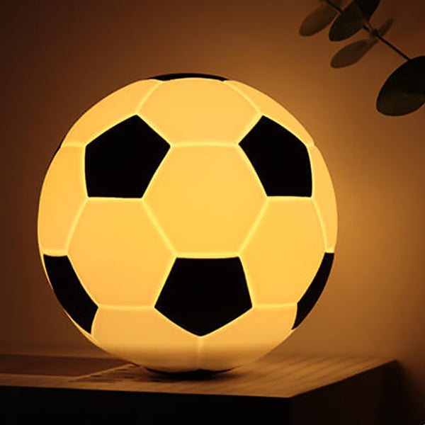 Creative Soccer Silicone LED Night Table Lamp with USB Charging