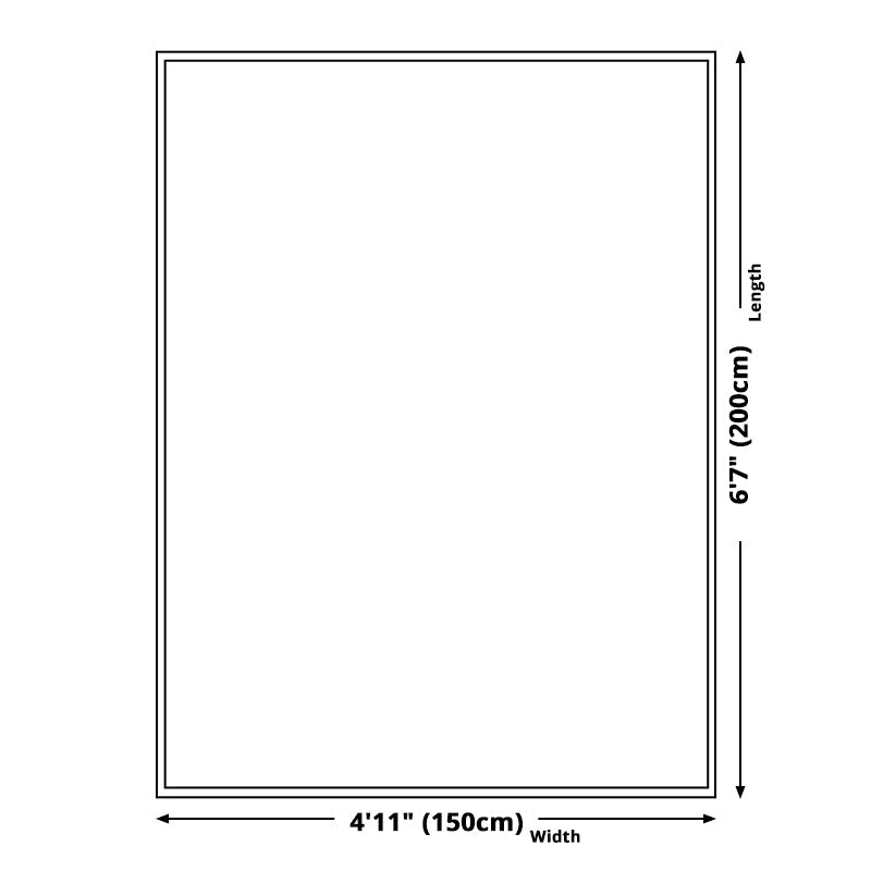 Stylish animal pattern rug gray and blue Nordic rug polyester washable non-slip back rug for the living room