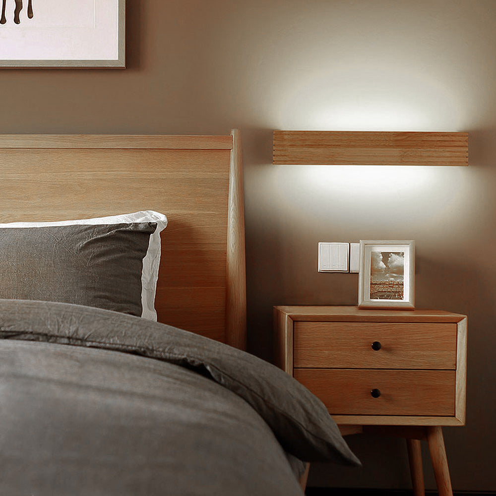 Wood wall lights for bathroom mirrors – Stylish functional lighting for home decor & makeup lighting