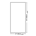 Gray and Blue Modern Rug Polyester Color Block Rug Pet Friendly Washable Non-Slip Back Carpet for the Living Room