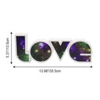 Modern Art Deco waterproof PS LOVE letters LED table lamp for the bedroom