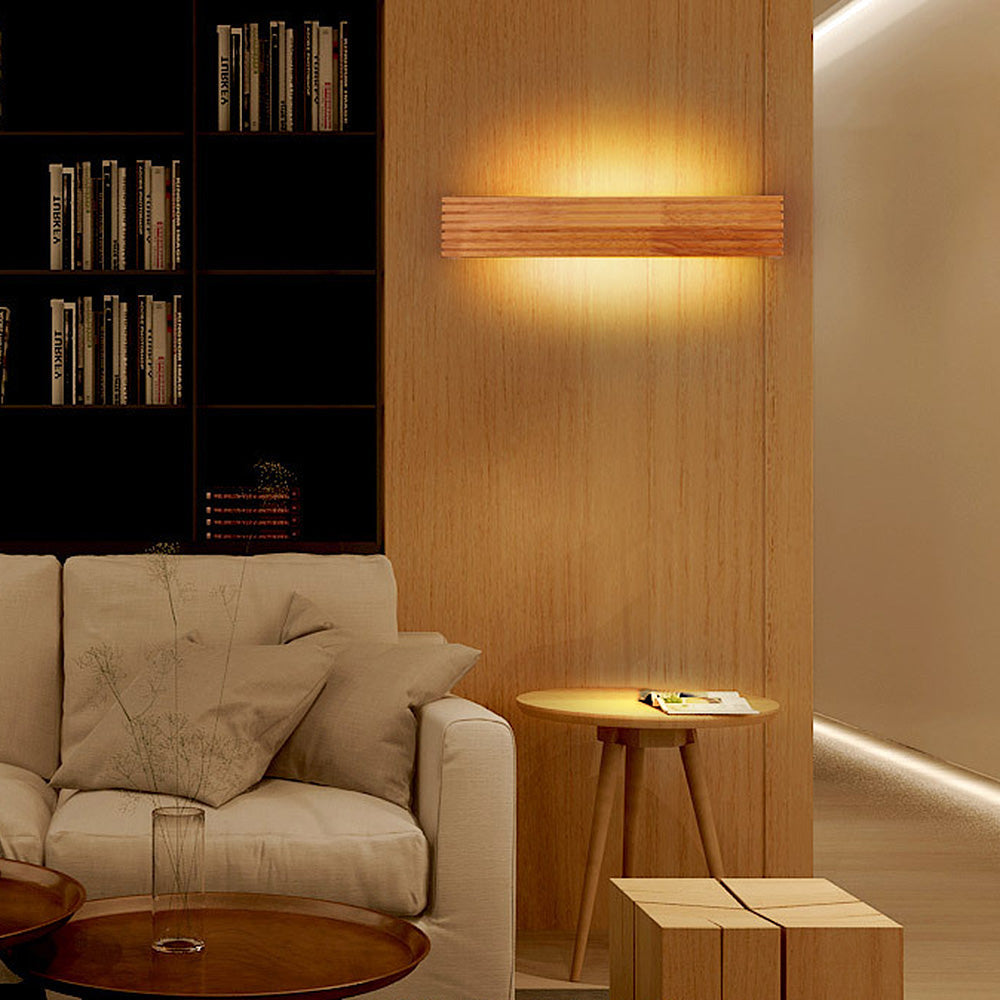 Wood wall lights for bathroom mirrors – Stylish functional lighting for home decor & makeup lighting