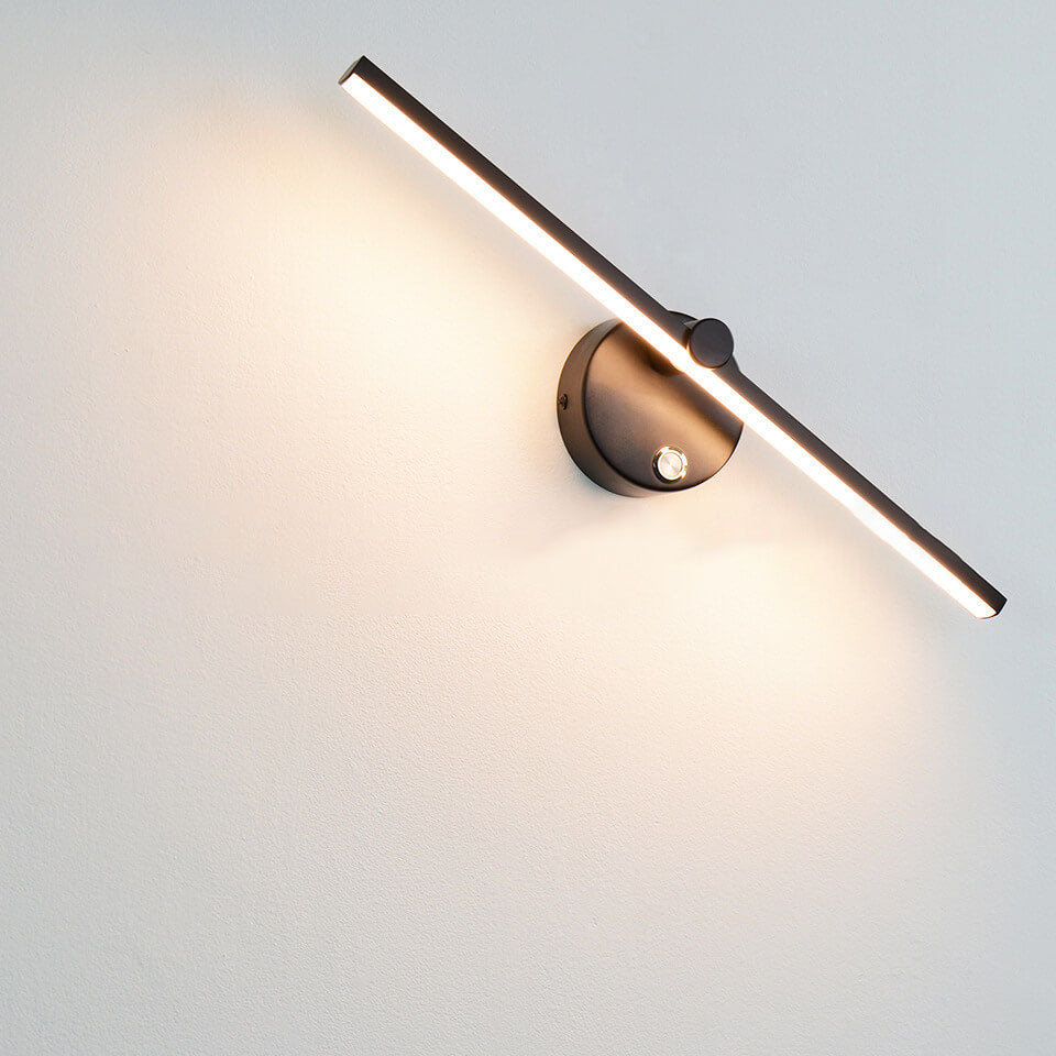 Nordic Minimalist Aluminium Long Bar Switch LED Mirror Wall Light Lamp | Madigas