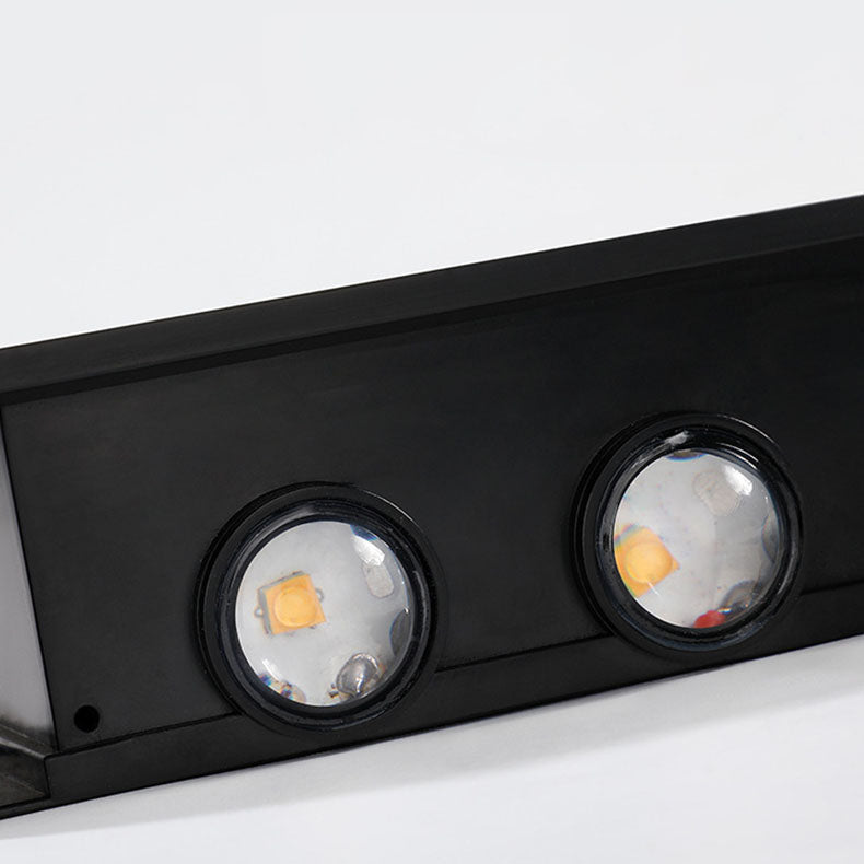 Modern simplicity solar waterproof rectangular ABS PMMA LED wall light lamp for outdoor terrace