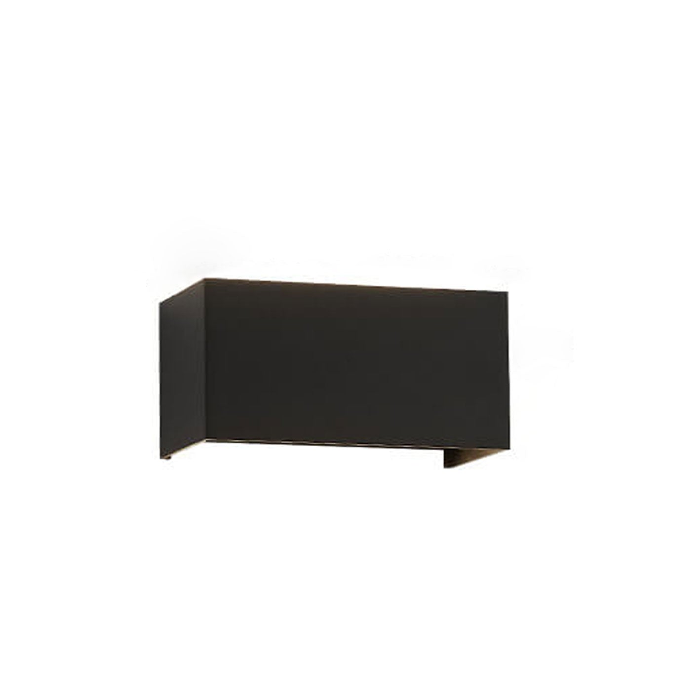 Modern waterproof rectangular LED wall light for outdoor use with upward and downward lighting