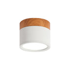 Modern Macaron Ceiling Lamp – Compact Metal/Wood Ceiling Light for Kitchen and Bar in Yellow, Madigas and Madigasack