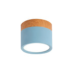 Modern Macaron Ceiling Lamp – Compact Metal/Wood Ceiling Light for Kitchen and Bar in Yellow, Madigas and Madigasack