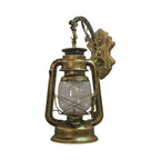 1-Light Kerosin Wall Light Nautical Black/Copper/Bronze Clear Glass Wall Lamps for the Dining Room