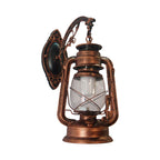1-Light Kerosin Wall Light Nautical Black/Copper/Bronze Clear Glass Wall Lamps for the Dining Room