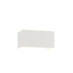 Modern waterproof rectangular LED wall light for outdoor use with upward and downward lighting