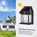 Solar Wall Lamp for Outdoor Use – With Motion Sensor & Twilight Automation