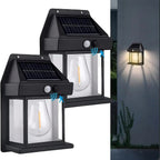 Solar Wall Lamp for Outdoor Use – With Motion Sensor & Twilight Automation
