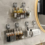 No-Drill Bathroom Suction Cup Storage Box